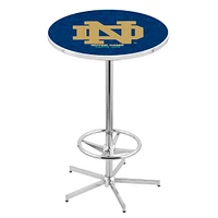 Notre Dame Fighting Irish 42" Alternate Retro Base Chrome Table