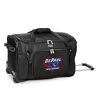 MOJO Black DePaul Blue Demons 22" 2-Wheeled Duffel Bag
