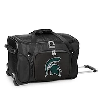 MOJO Black Michigan State Spartans 22" 2-Wheeled Duffel Bag