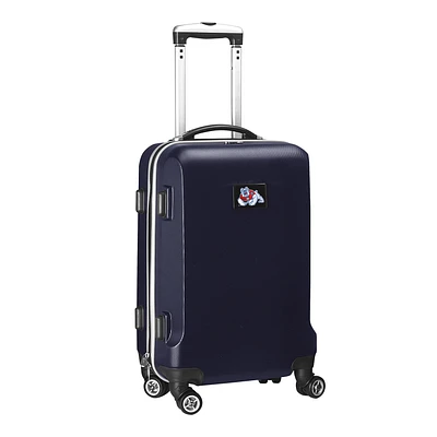 Navy Fresno State Bulldogs 20" 8-Wheel Hardcase Spinner Carry-On
