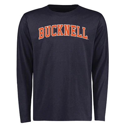 Men's Navy Bucknell Bison Everyday Long Sleeve T-Shirt