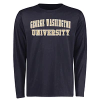 Men's Navy George Washington University Everyday Long Sleeve T-Shirt