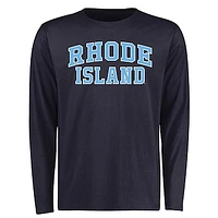 Men's Navy Rhode Island Rams Everyday Long Sleeve T-Shirt