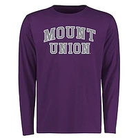Men's Purple Mount Union Raiders Everyday Long Sleeve T-Shirt