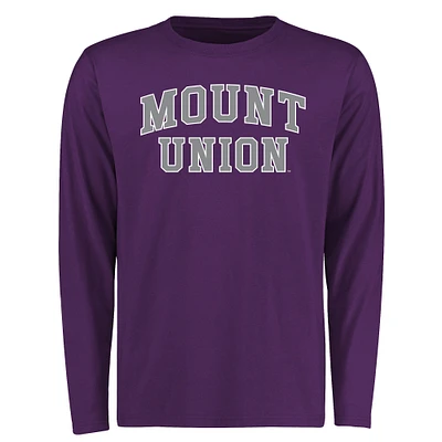 Men's Purple Mount Union Raiders Everyday Long Sleeve T-Shirt
