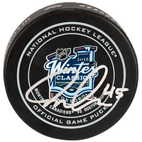 Joe Morrow Boston Bruins Autographed 2016 Winter Classic Official Game Puck