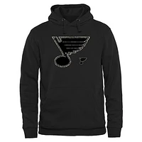 Men's St. Louis Blues Black Rink Warrior Pullover Hoodie