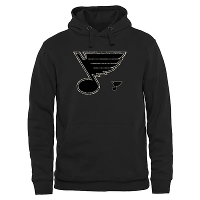 Men's St. Louis Blues Black Rink Warrior Pullover Hoodie