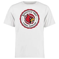 Men's White Louisville Cardinals Alternate Logo One T-Shirt