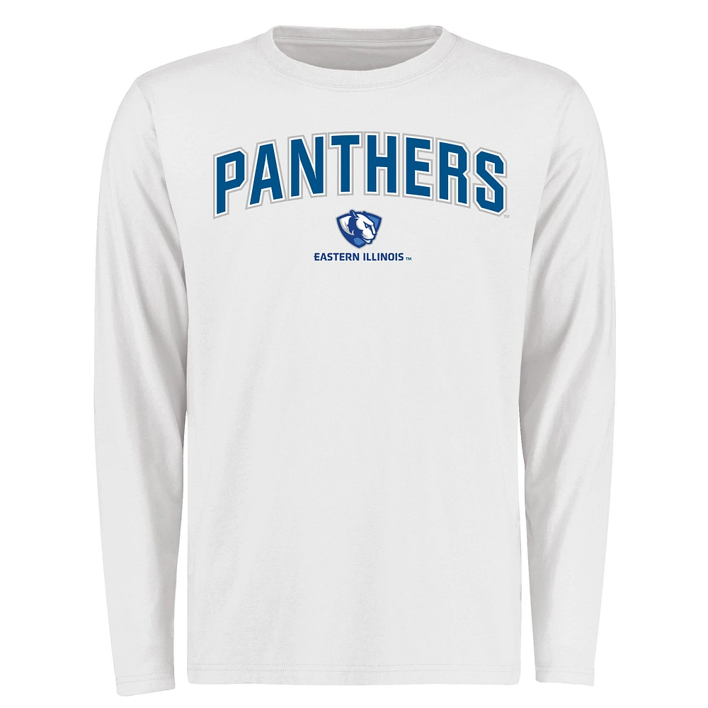Men's White Eastern Illinois Panthers Proud Mascot Long Sleeve T-Shirt