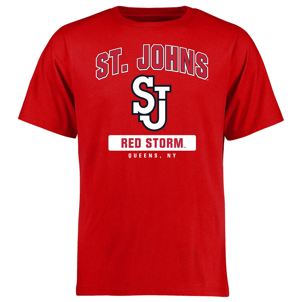 Men's Red St. Johns Storm Campus Icon T-Shirt