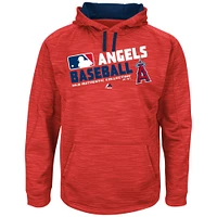 Men's Majestic Red Los Angeles Angels Authentic Collection Team Choice Streak Hoodie