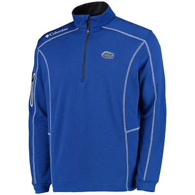 Men's Columbia Golf Royal Florida Gators Shotgun Quarter-Zip Pullover