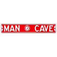 Red Alabama Crimson Tide 6" x 36" Man Cave Steel Street Sign