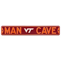 Maroon Virginia Tech Hokies 6" x 36" Man Cave Steel Street Sign