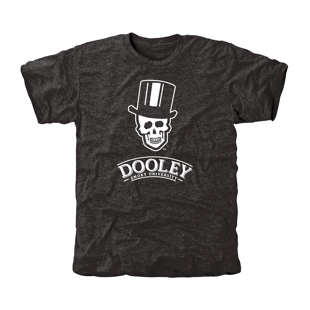 Men's Black Emory Eagles Auxiliary Logo Tri-Blend T-Shirt