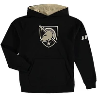 Youth Black Army Knights Big Logo Pullover Hoodie