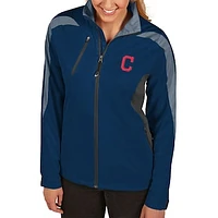 Women's Antigua Navy Cleveland Indians Discover Full-Zip Jacket