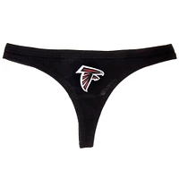 Women's Concepts Sport Black Atlanta Falcons Solid Logo Thong