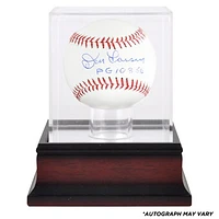 Don Larsen New York Yankees Autographed Baseball with "WS PG 10/8/56" Inscription and Mahogany Baseball Display Case