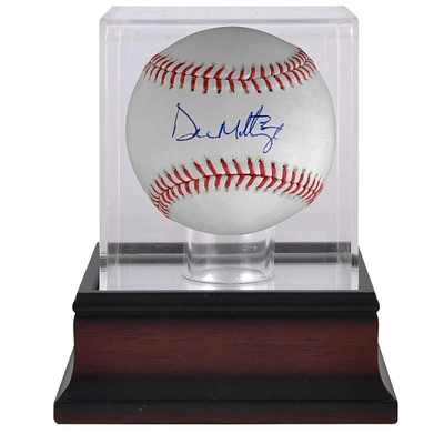 Don Mattingly New York Yankees Autographed Baseball and Mahogany Baseball Display Case