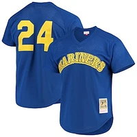Men's Mitchell & Ness Ken Griffey Jr. Royal Seattle Mariners Cooperstown Mesh Batting Practice Jersey