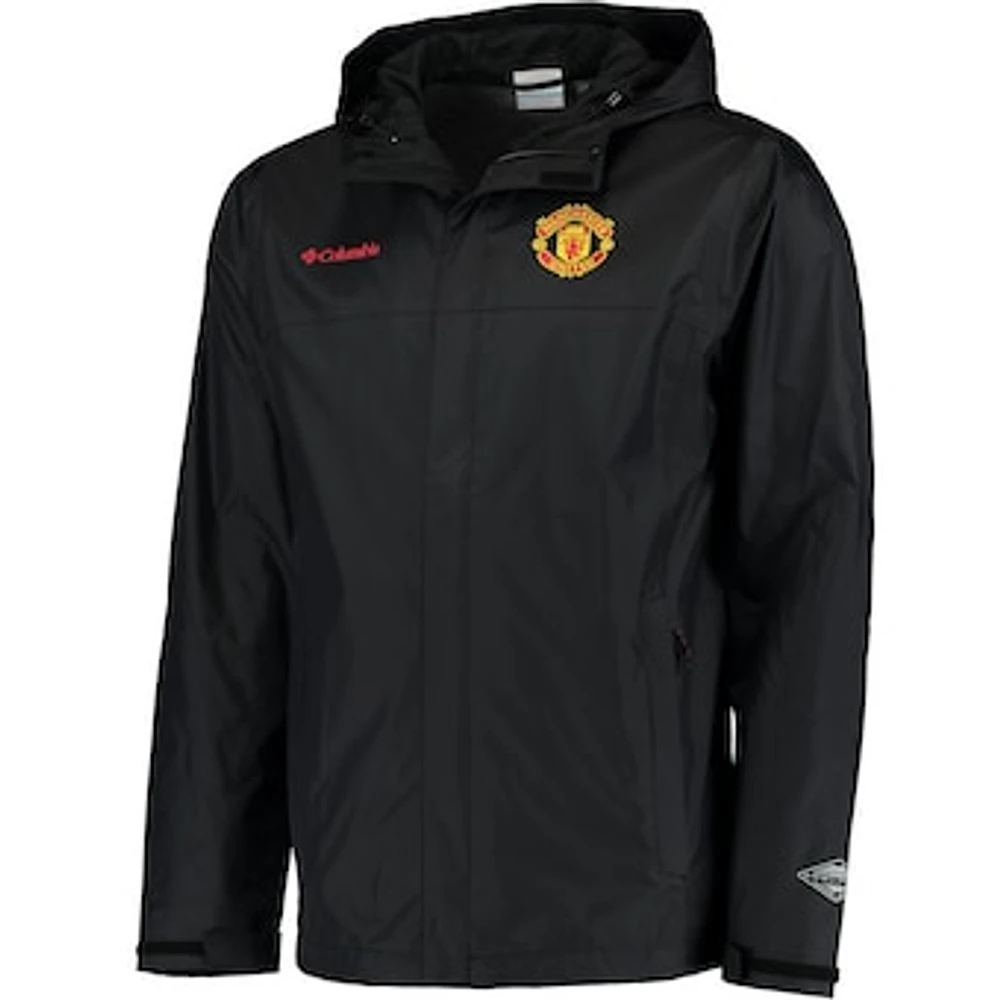 Men's Columbia Black Manchester United Watertight II Full-Zip Jacket