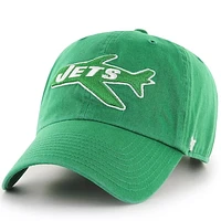 Men's '47 Kelly Green New York Jets Historic Clean Up Legacy Adjustable Hat