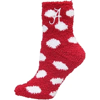 Women's ZooZatz Alabama Crimson Tide Plush Dot Socks