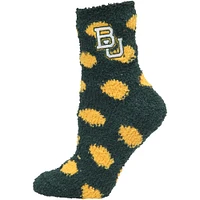 Women's ZooZatz Baylor Bears Plush Dot Socks