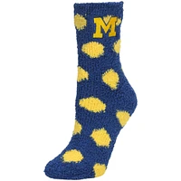 Women's ZooZatz Michigan Wolverines Plush Dot Socks