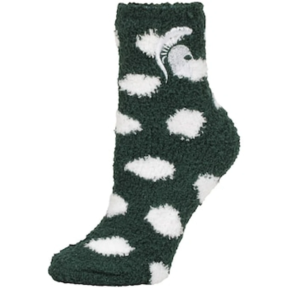 Women's ZooZatz Michigan State Spartans Plush Dot Socks