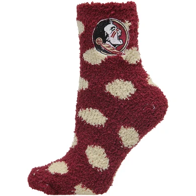 Women's ZooZatz Florida State Seminoles Plush Dot Socks