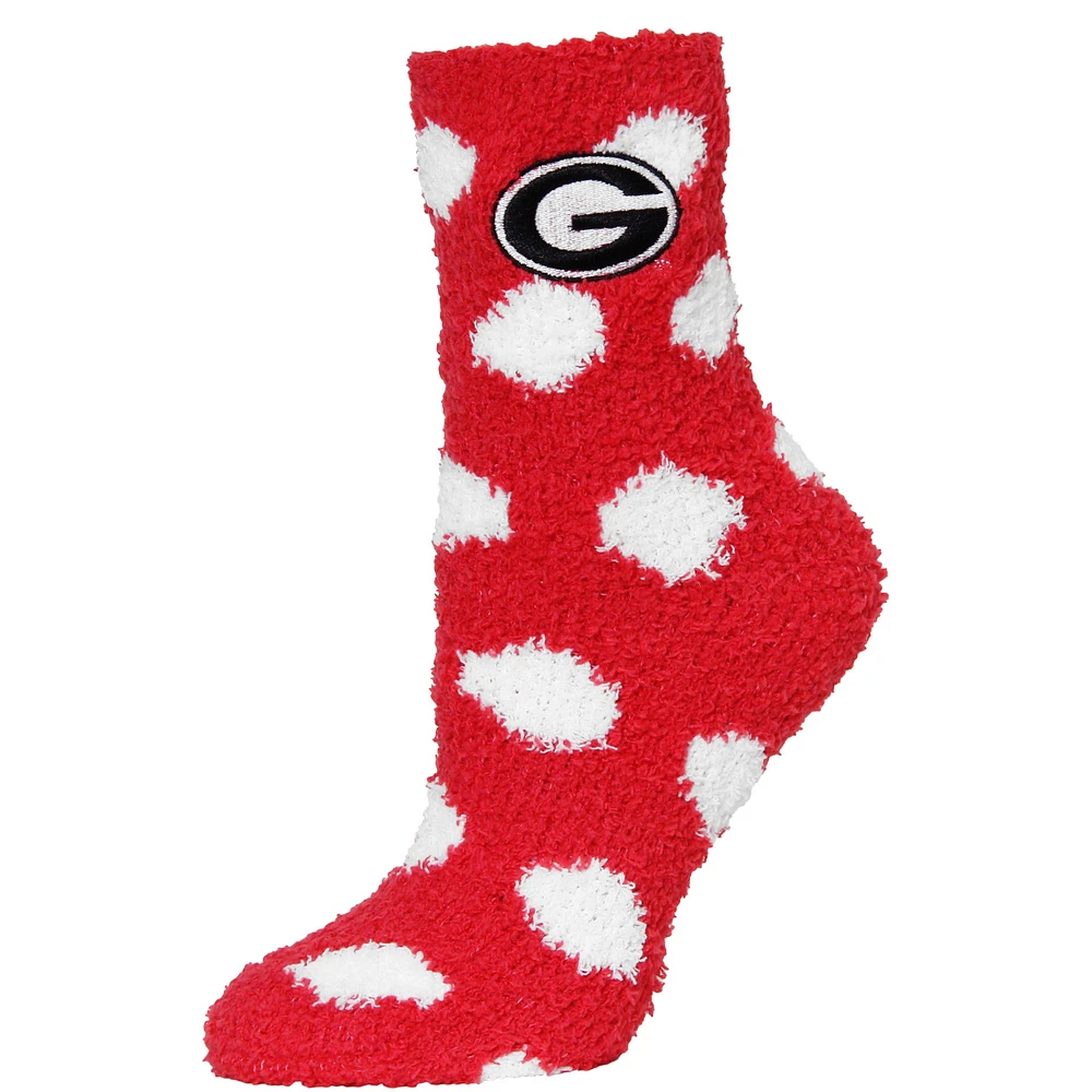 Women's ZooZatz Georgia Bulldogs Plush Dot Socks