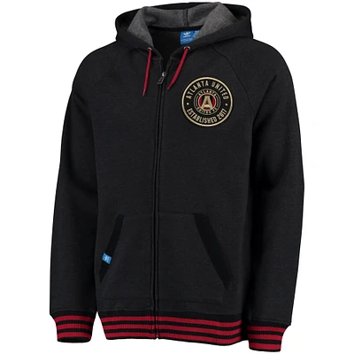 Men's adidas Black Atlanta United FC Originals Full-Zip Hoodie