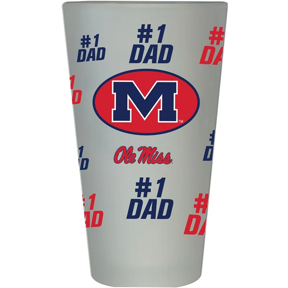 Ole Miss Rebels 16oz. Father's Day Frosted Pint Glass