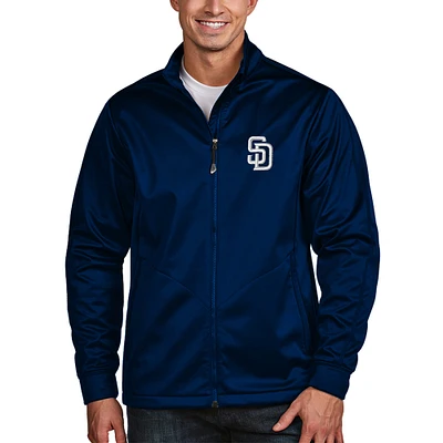 Men's Antigua Navy San Diego Padres Golf Full-Zip Jacket