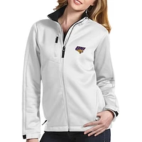 Women's Antigua White Northern Iowa Panthers Traverse Full-Zip Jacket