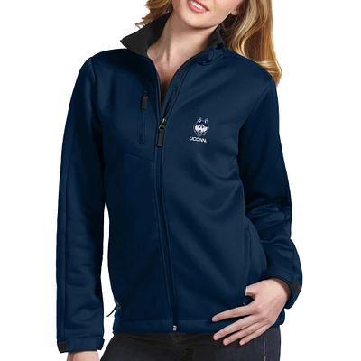 Women's Antigua Navy UConn Huskies Traverse Full-Zip Jacket