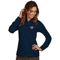 Women's Antigua Navy Los Angeles Rams Full-Zip Golf Jacket