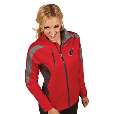 Women's Antigua Cardinal Arizona Cardinals Discover Full-Zip Jacket