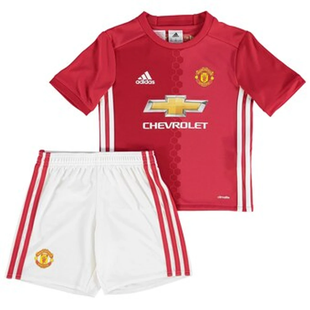 Toddler adidas Red Manchester United 2016/17 climalite Home Mini Kit