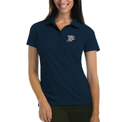 Women's Antigua Navy Oklahoma City Thunder Pique Xtra-Lite Polo