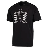 Men's Under Armour Black Hawaii Warriors Logo Tech Performance T-Shirt