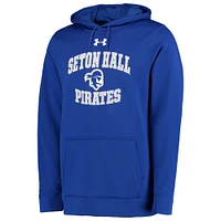 Men's Under Armour Navy Seton Hall Pirates MVP Logo Pullover Hoodie