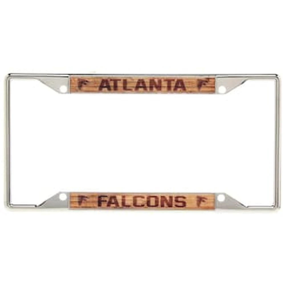 Atlanta Falcons Wood Design Acrylic License Plate Frame