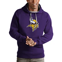 Men's Antigua Purple Minnesota Vikings Victory Pullover Hoodie
