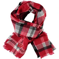 Women's ZooZatz Wisconsin Badgers Tartan Blanket Scarf