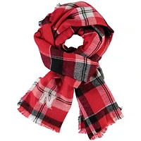 Women's ZooZatz Nebraska Huskers Tartan Blanket Scarf