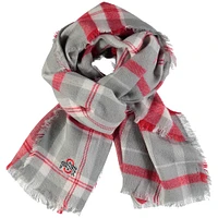 Women's ZooZatz Ohio State Buckeyes Tartan Blanket Scarf